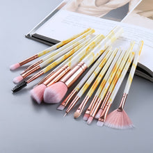 Cargar imagen en el visor de la galería, FLD5/15Pcs Makeup Brushes Tool Set Cosmetic Powder Eye Shadow Foundation Blush Blending Beauty Make Up Brush Maquiagem