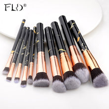 Cargar imagen en el visor de la galería, FLD5/15Pcs Makeup Brushes Tool Set Cosmetic Powder Eye Shadow Foundation Blush Blending Beauty Make Up Brush Maquiagem