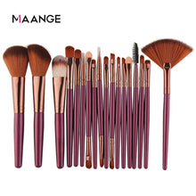 Cargar imagen en el visor de la galería, MAANGE 6/15/18Pcs Makeup Brushes Tool Set Cosmetic Powder Eye Shadow Foundation Blush Blending Beauty Make Up Brush Maquiagem