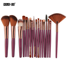 Cargar imagen en el visor de la galería, MAANGE 6/15/18Pcs Makeup Brushes Tool Set Cosmetic Powder Eye Shadow Foundation Blush Blending Beauty Make Up Brush Maquiagem