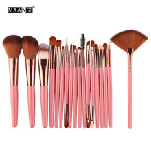 Cargar imagen en el visor de la galería, MAANGE 6/15/18Pcs Makeup Brushes Tool Set Cosmetic Powder Eye Shadow Foundation Blush Blending Beauty Make Up Brush Maquiagem
