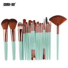 Cargar imagen en el visor de la galería, MAANGE 6/15/18Pcs Makeup Brushes Tool Set Cosmetic Powder Eye Shadow Foundation Blush Blending Beauty Make Up Brush Maquiagem
