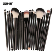 Cargar imagen en el visor de la galería, MAANGE 6/15/18Pcs Makeup Brushes Tool Set Cosmetic Powder Eye Shadow Foundation Blush Blending Beauty Make Up Brush Maquiagem