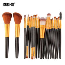 Cargar imagen en el visor de la galería, MAANGE 6/15/18Pcs Makeup Brushes Tool Set Cosmetic Powder Eye Shadow Foundation Blush Blending Beauty Make Up Brush Maquiagem