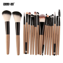 Cargar imagen en el visor de la galería, MAANGE 6/15/18Pcs Makeup Brushes Tool Set Cosmetic Powder Eye Shadow Foundation Blush Blending Beauty Make Up Brush Maquiagem
