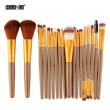 Cargar imagen en el visor de la galería, MAANGE 6/15/18Pcs Makeup Brushes Tool Set Cosmetic Powder Eye Shadow Foundation Blush Blending Beauty Make Up Brush Maquiagem