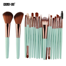 Cargar imagen en el visor de la galería, MAANGE 6/15/18Pcs Makeup Brushes Tool Set Cosmetic Powder Eye Shadow Foundation Blush Blending Beauty Make Up Brush Maquiagem