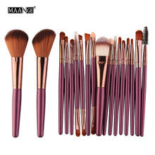 Cargar imagen en el visor de la galería, MAANGE 6/15/18Pcs Makeup Brushes Tool Set Cosmetic Powder Eye Shadow Foundation Blush Blending Beauty Make Up Brush Maquiagem
