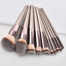 Cargar imagen en el visor de la galería, Luxury Champagne Makeup Brushes Set For Foundation Powder Blush Eyeshadow Concealer Lip Eye Make Up Brush Cosmetics Beauty Tools