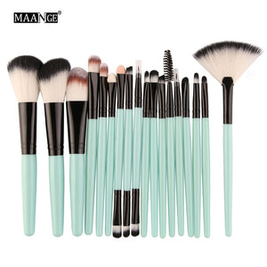 MAANGE 6/15/18Pcs Makeup Brushes Tool Set Cosmetic Powder Eye Shadow Foundation Blush Blending Beauty Make Up Brush Maquiagem